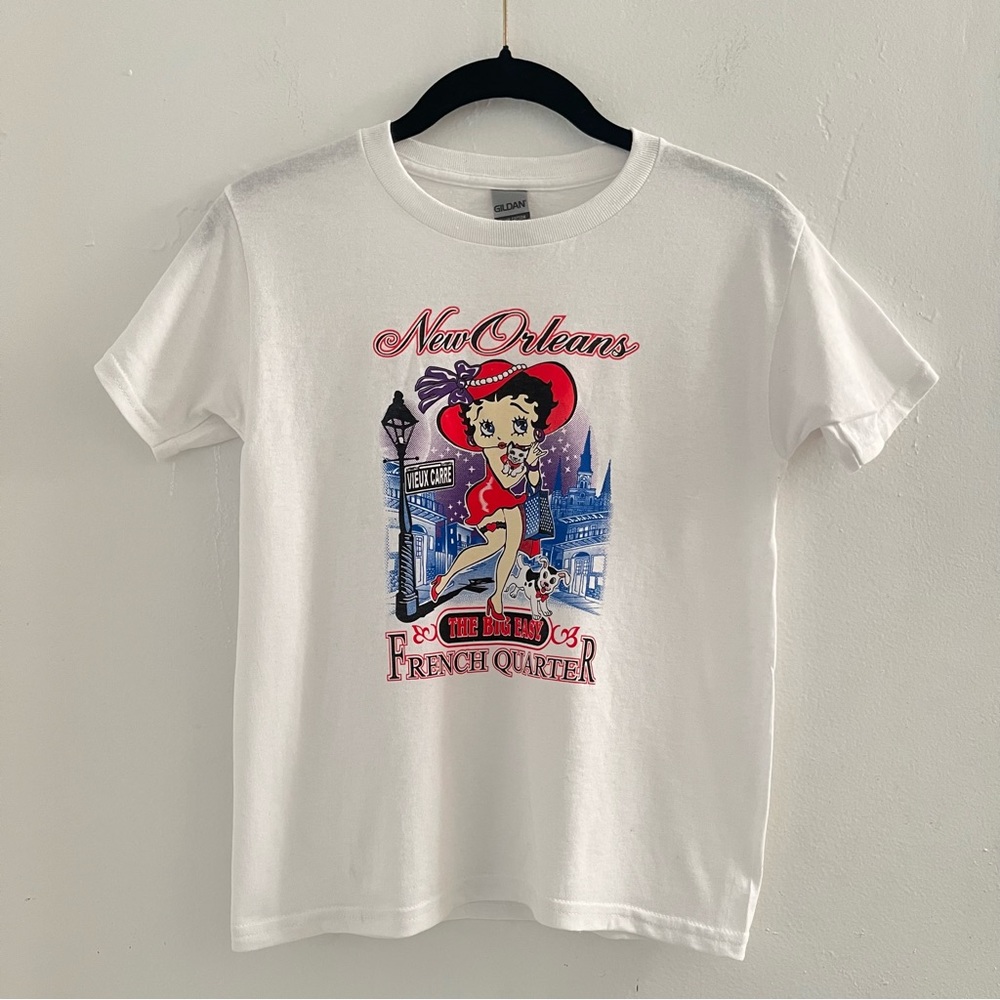 💰SOLD💰 betty boop in new orleans baby tee